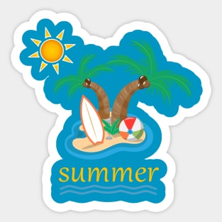 Wonderful summer Sticker